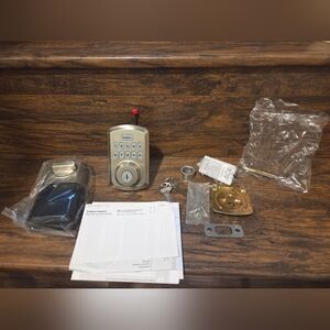 Kwikset Powerbolt 250 Keypad Satin Nickel Electronic Deadbolt Lock